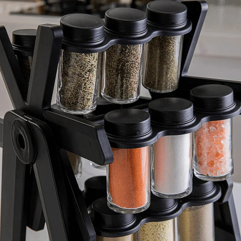 18 Jar Spice Rack | حامل توابل دوّار 18 علبة