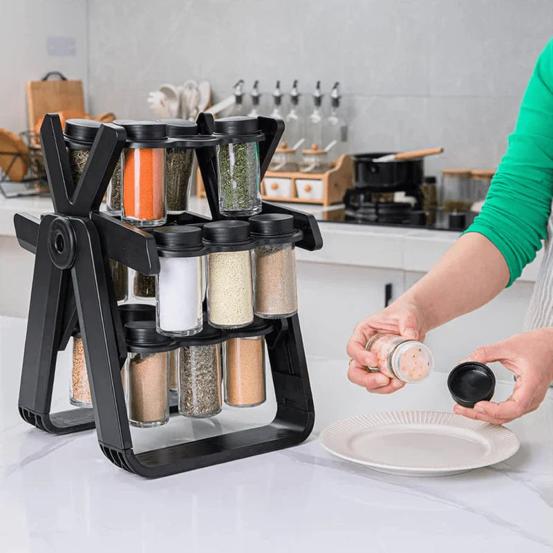 18 Jar Spice Rack | حامل توابل دوّار 18 علبة