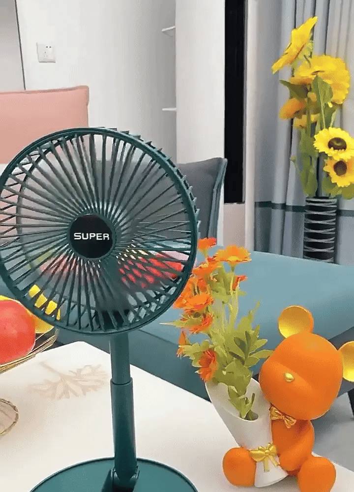 Folding Mini Fan | مروحة صغيرة قابلة للطي مع حامل هاتف
