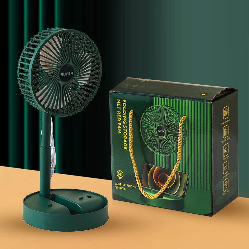 Folding Mini Fan | مروحة صغيرة قابلة للطي مع حامل هاتف
